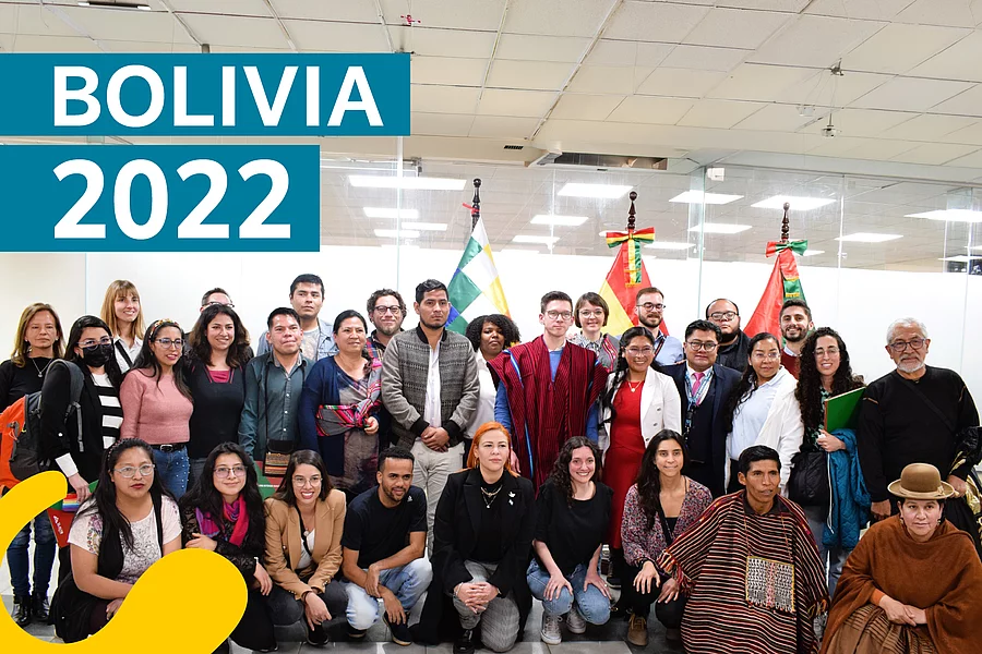 Participantes del primer encuentro de Manifestate. Bolivia, 2022