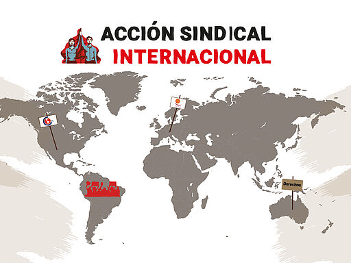Acción sindical regional e internacional: OIT, CSI y CSA